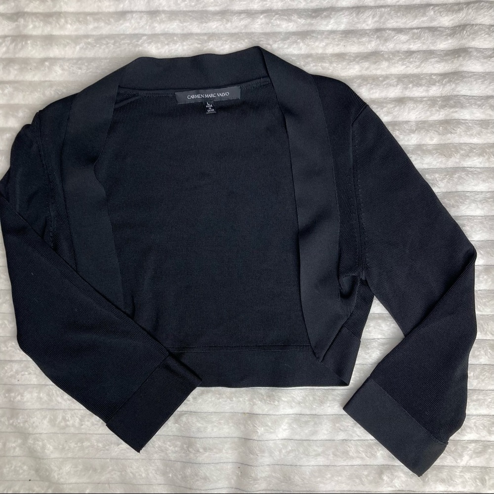 Carmen Marc Valvo Open Shrug Bolero